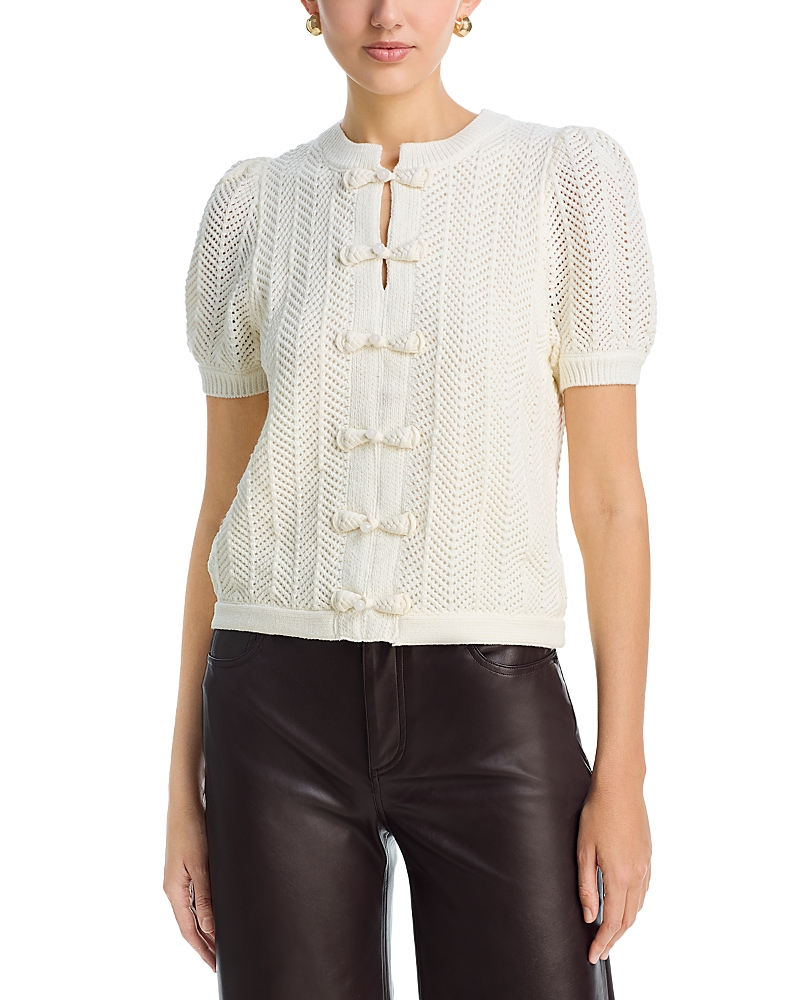 Elie Tahari The Billie Bow Cardigan