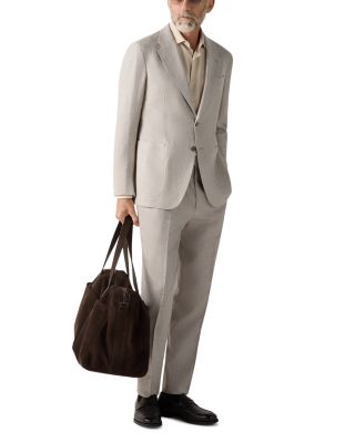 Crossover Wool Linen & Silk Pants