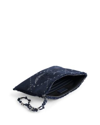 Angel ZV Monogram Denim Pouch