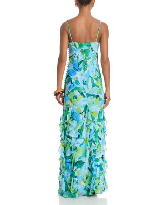 Abstract Print Gown - Exclusive