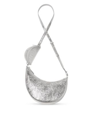 Duo Crinkle Metallic Leather Crossbody