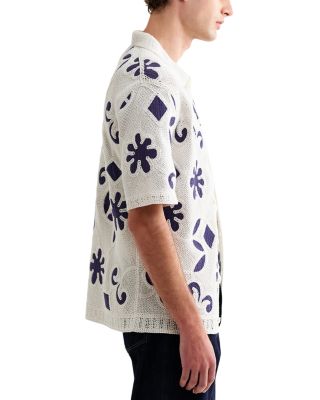 Porto Doodle Crochet Polo Shirt