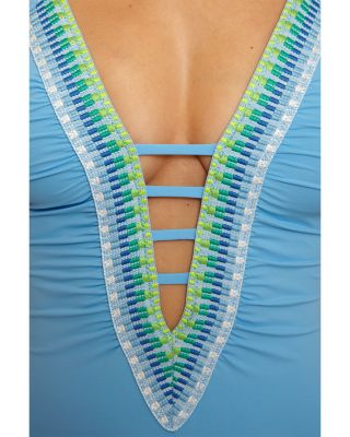 Fiesta Clare Plunge One Piece Swimsuit