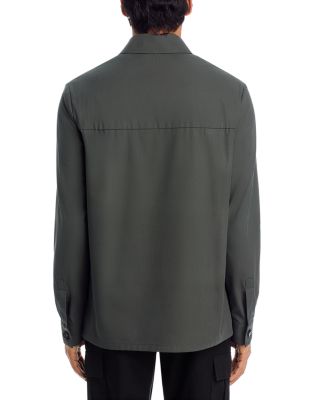 Ice Cotton Crepe Twill Pocket Overshirt