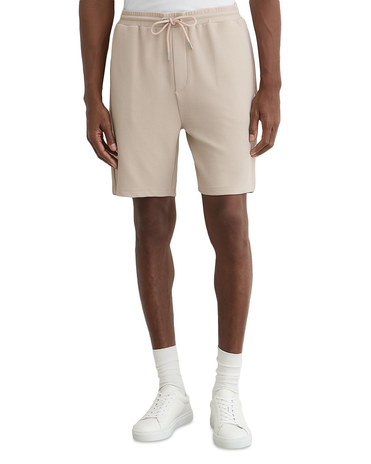 Reiss Tavolla Textured Drawstring Shorts