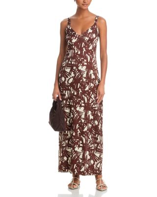 Aubrey Printed Maxi Slip Dress