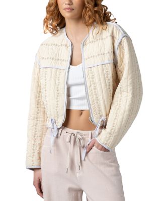 Feeling Pretty Embroidered Quilted Jacket