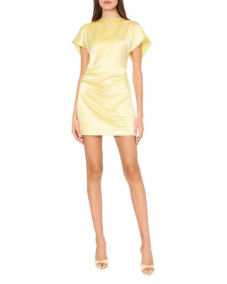 Kora Hammered Satin Mini Dress