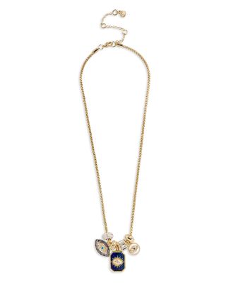 Evil Eye Charm Necklace, 19"