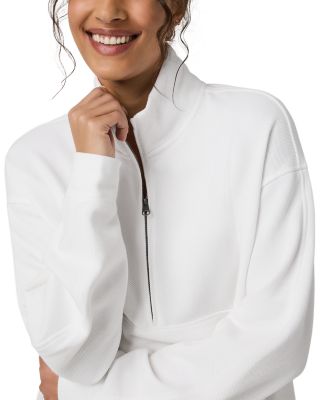 Piqu&eacute; Fleece Half Zip Sweatshirt