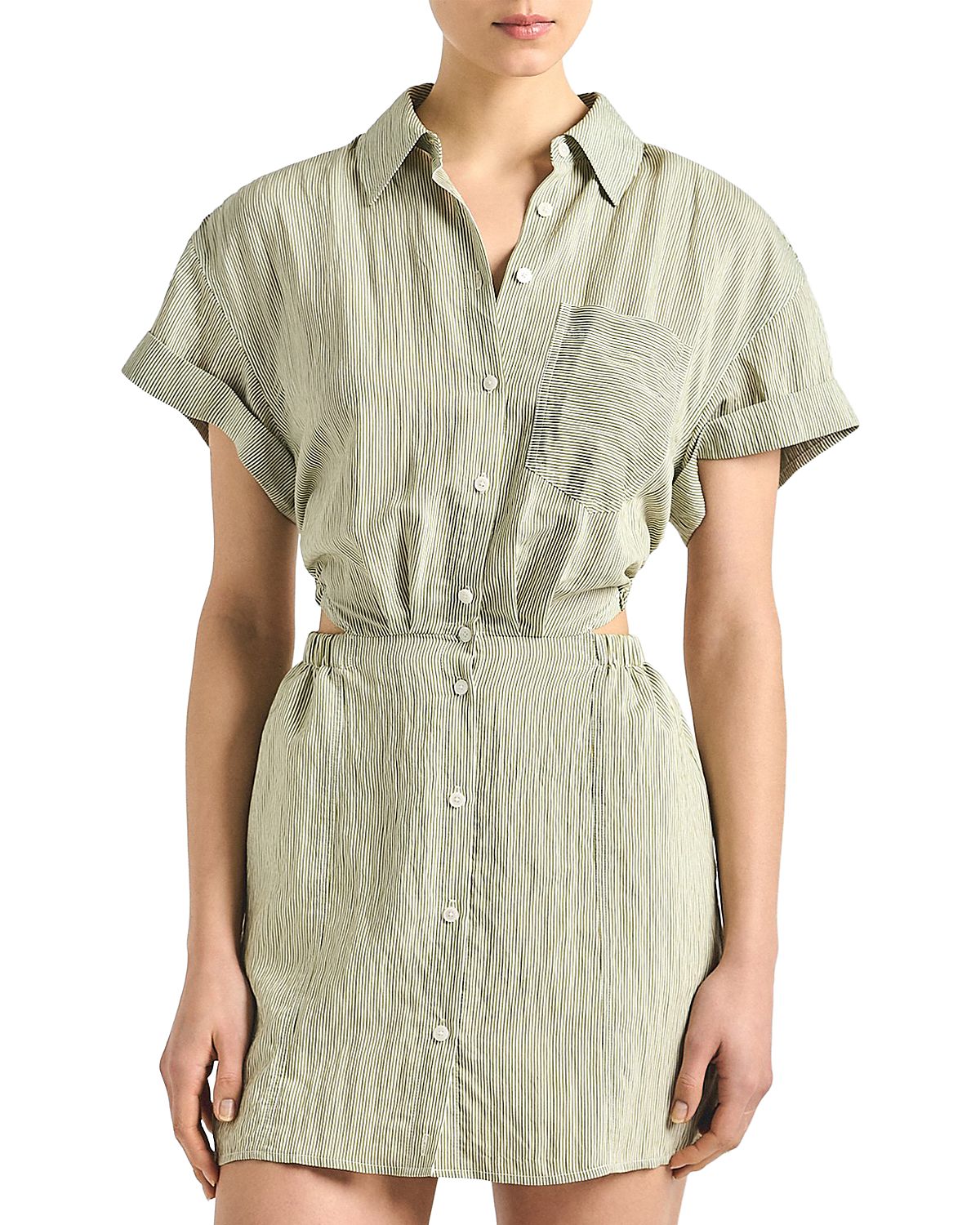 Derek Lam 10 Crosby Alba Waist Cutout Dress