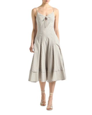 Keyhole Cutout Midi Dress