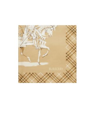  Wide Check Wool Silk Scarf