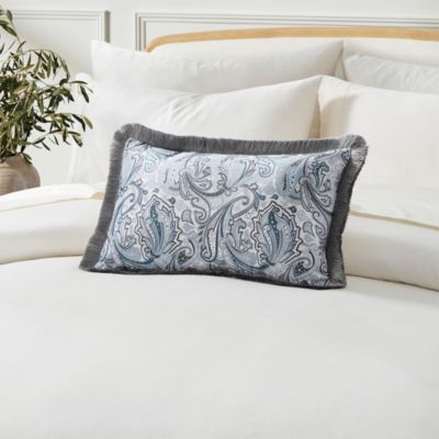 Paisley Fringe Decorative Pillow, 12" x 20"