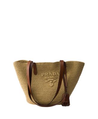  Medium Crochet And Leather Tote Bag