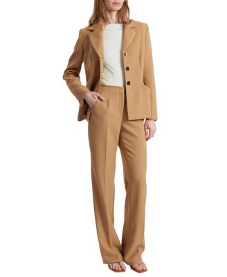  Della Crepe Straight Leg Pants