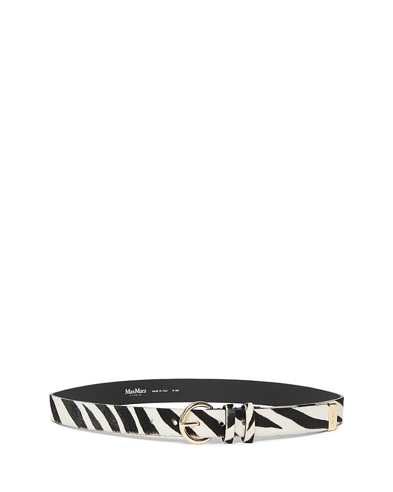 Max Mara Studio Women's Mstalbero Calf Hair Belt