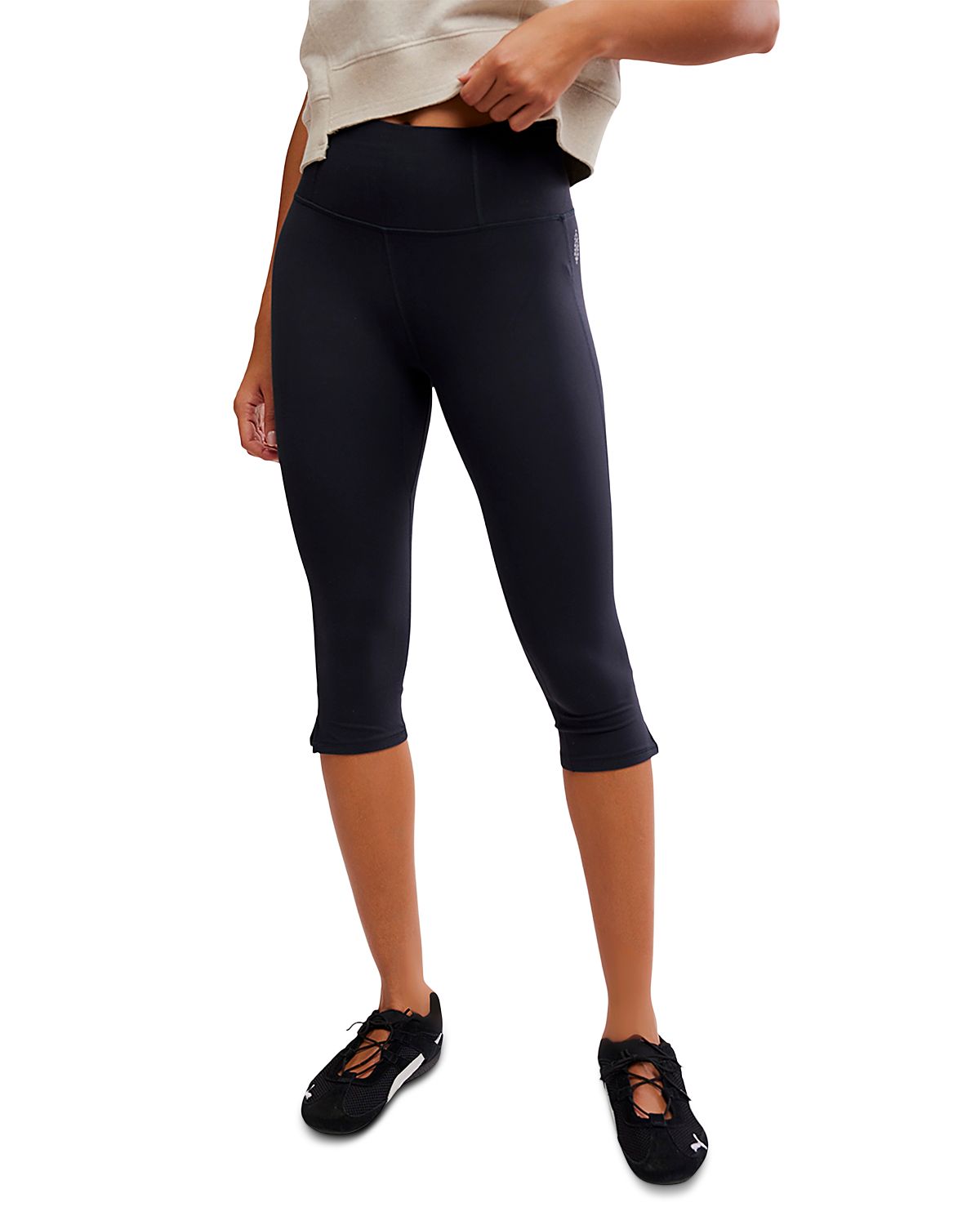 Free People Never Better Mini Flare Cropped Leggings