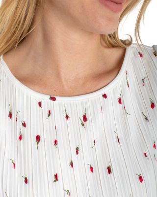 Flutter Sleeve Boat Neck Knit Top