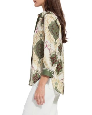 Ishani Roll Tab Printed Shirt