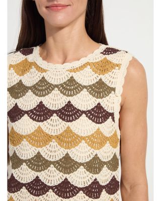Faye Crochet Knit Shell 