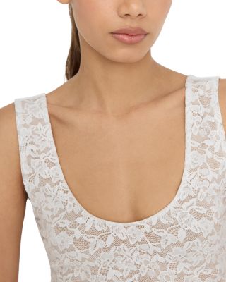 Lace Scoop Tank Bodysuit