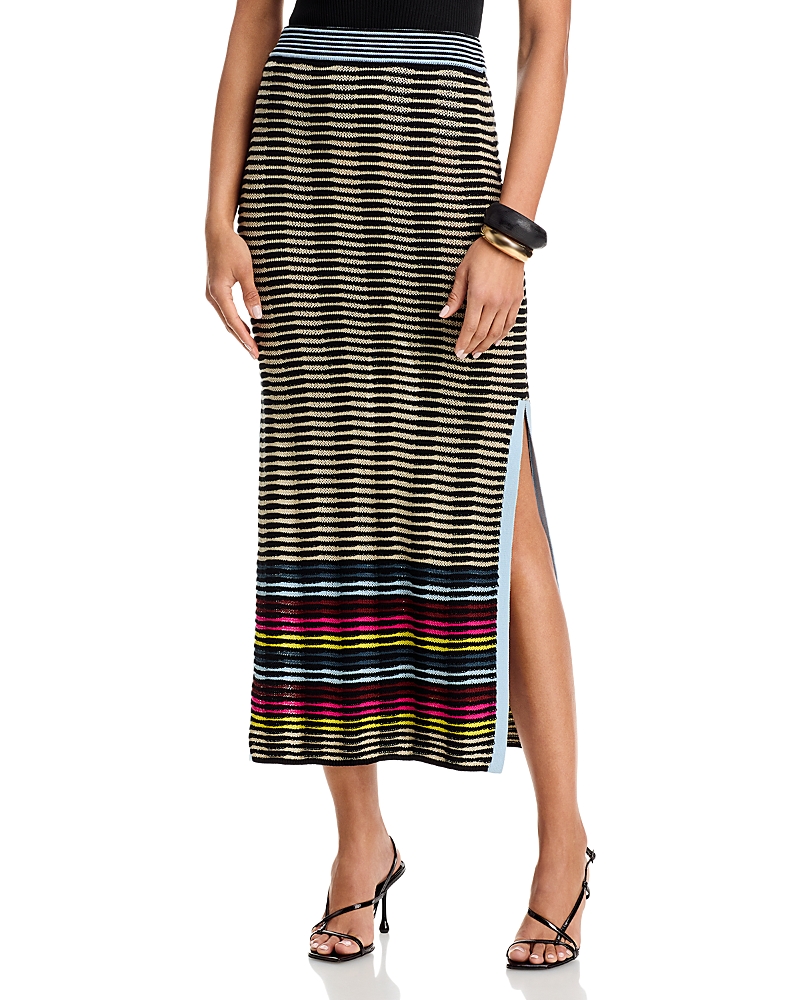 Christopher John Rogers Wave Knit Pencil Skirt