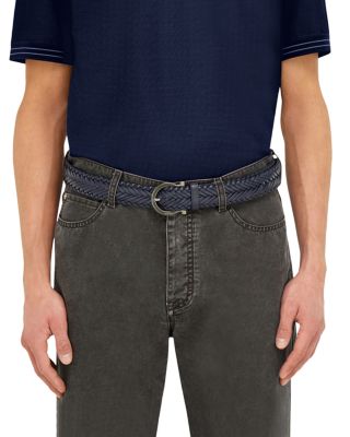 Men's Horseshoe Buckle Foulard Belt