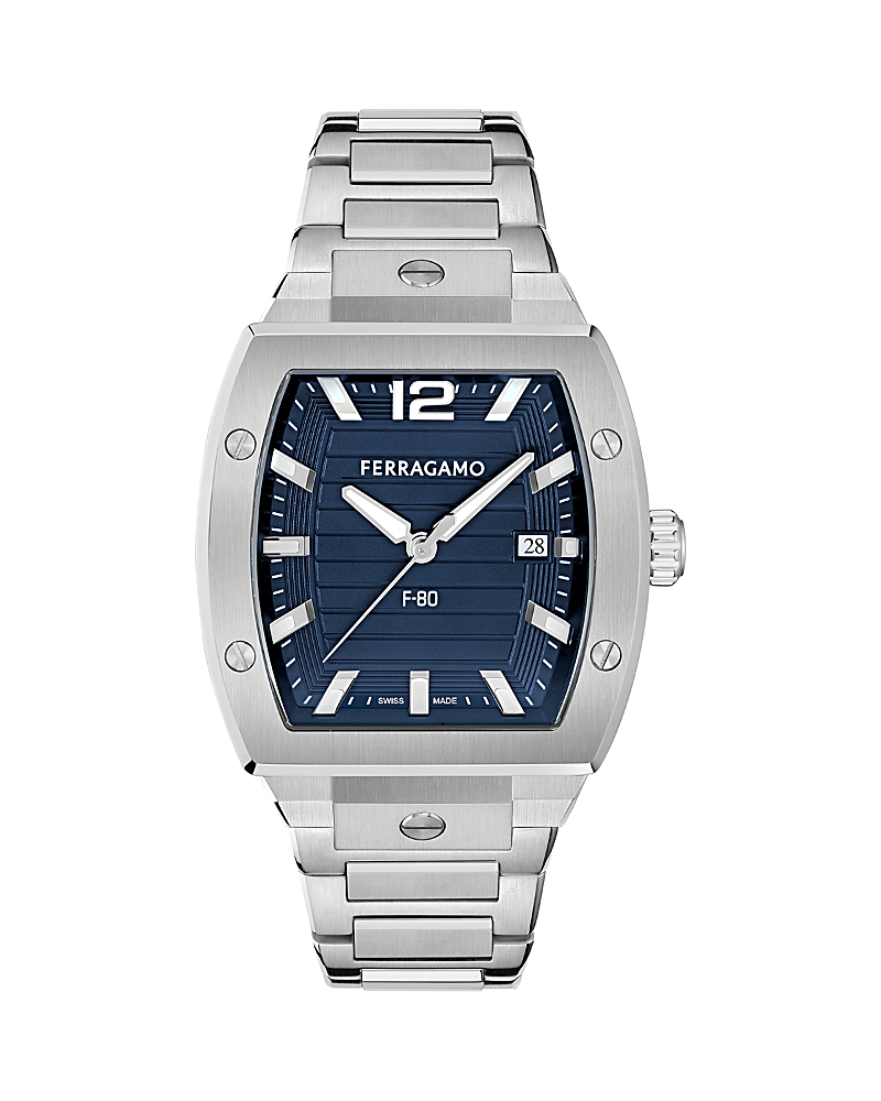 Ferragamo F-80 Tonneau Watch, 42mm
