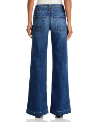 Juniper High Rise Wide Leg Jeans in Auburn