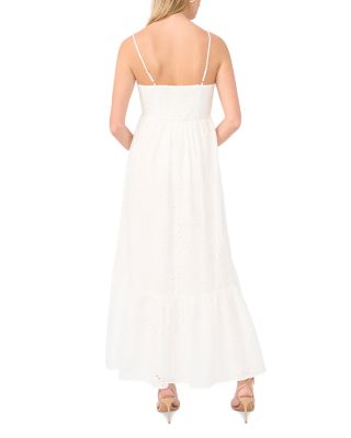 Square Neck Eyelet Maxi Dress