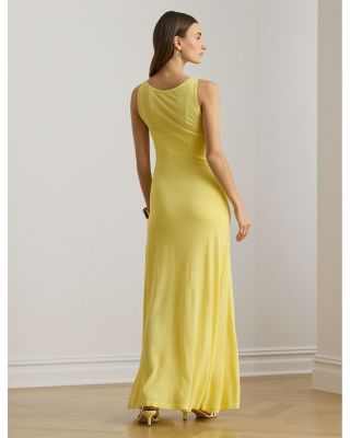 Sleeveless Boat Neck Maxi Dress