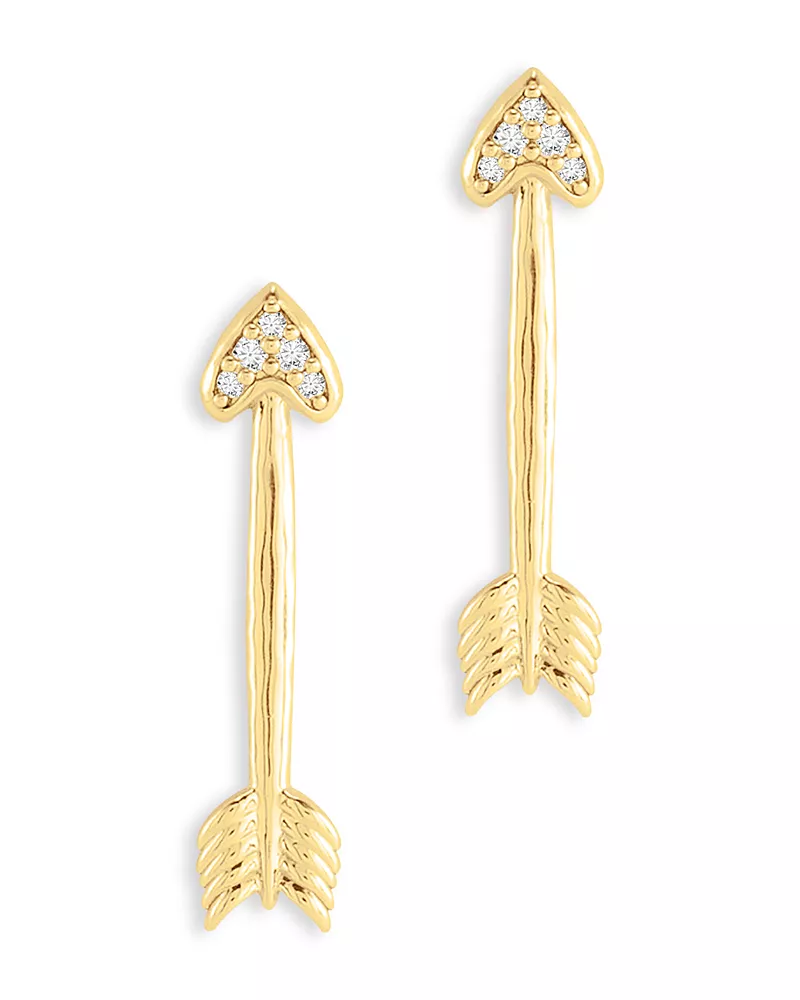 Anabel Aram Arrow Stud Earrings