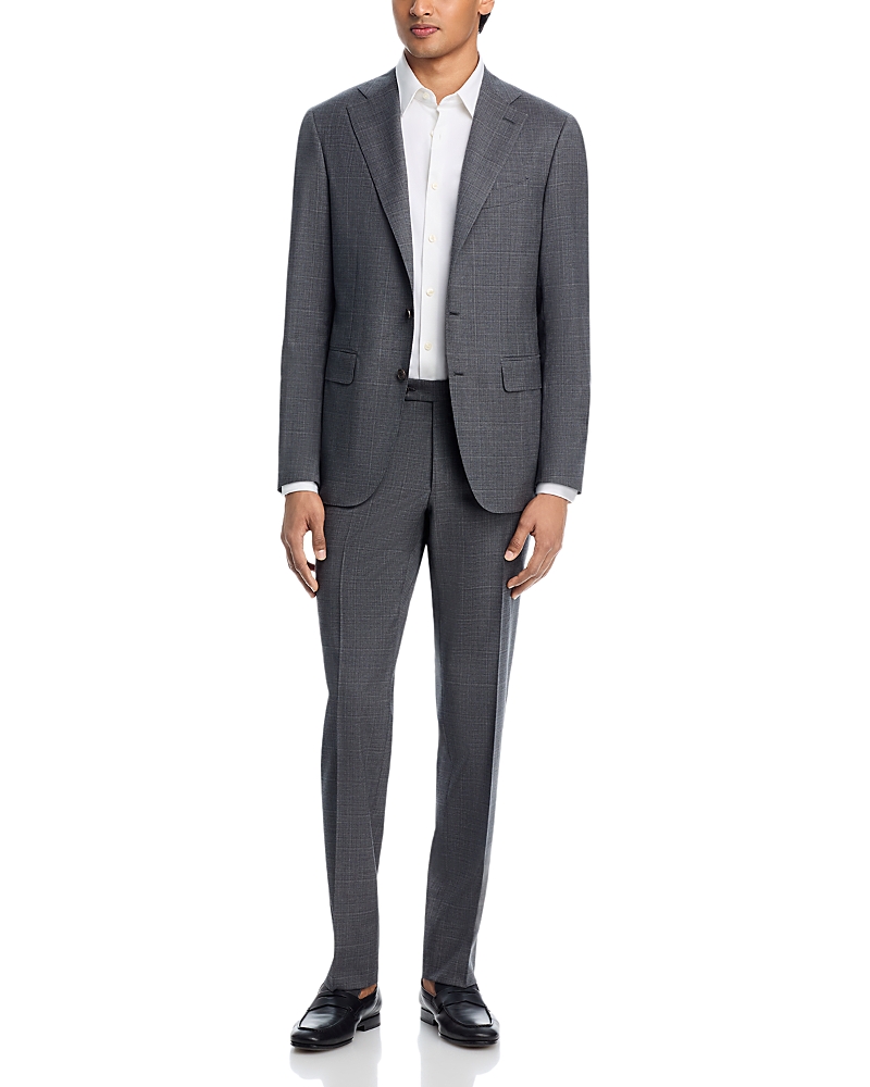 Canali Capri Textured Tonal Slim Fit Suit