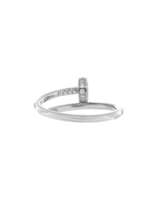 Small Juste un Clou Paved Ring 18K White Gold with Diamonds