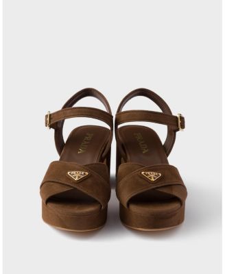  Women's Suede Platform Sandals