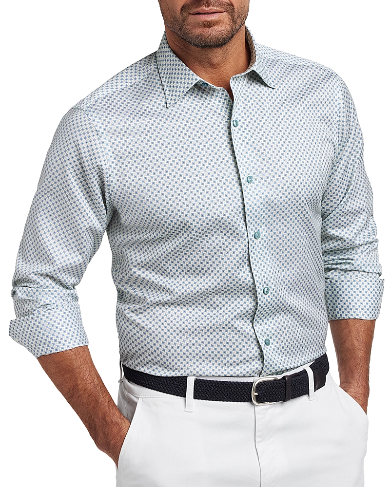 David Donahue Neat Print Shirt