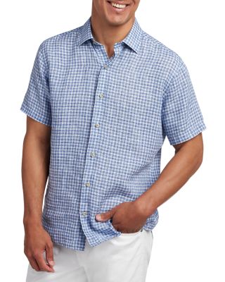 Linen Check Short Sleeve Shirt