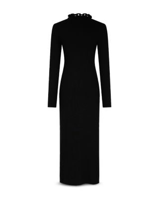 Chain Long Sleeve Maxi Dress