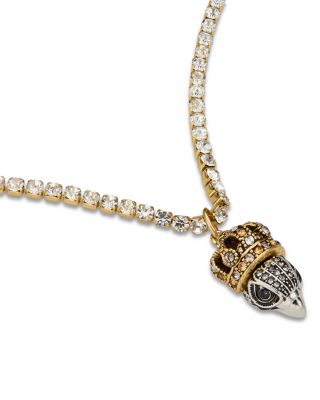 Crystal Signature Crowned Eagle Pendant Necklace, 16-18"