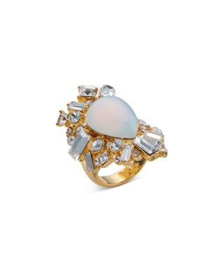 Crystal & Stone Cocktail Ring