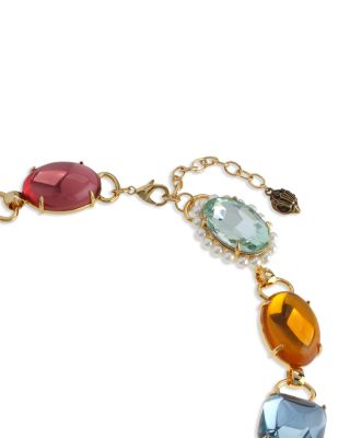 Candy Gemstone Signature Eagle Collar Necklace, 17-19"