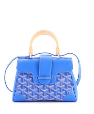 Mini Saigon Top Handle Bag Coated Canvas with Leather