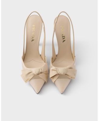 Women's Mesh Fabric Slingback Pumps