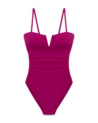 V Wire One Piece Swimsuit
