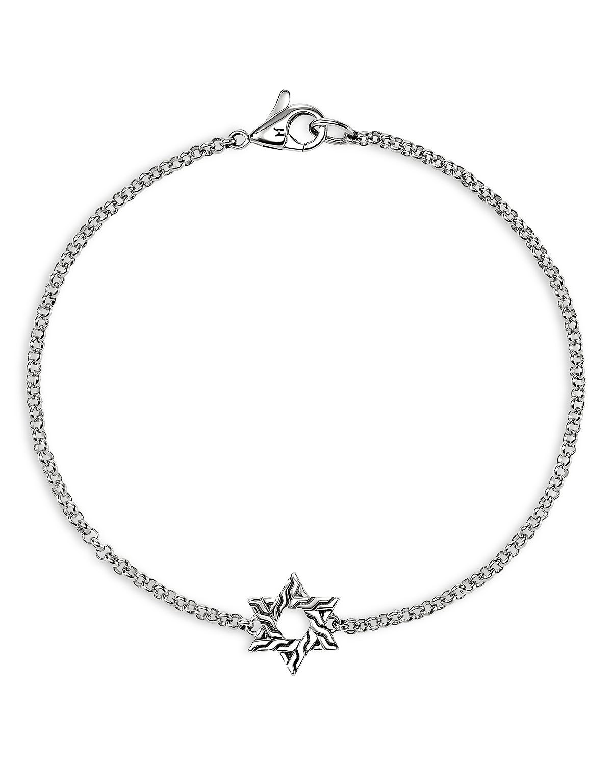 John Hardy Sterling Silver Jh Essentials Star of David Link Bracelet