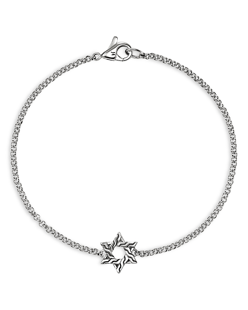 John Hardy Sterling Silver Jh Essentials Star of David Link Bracelet