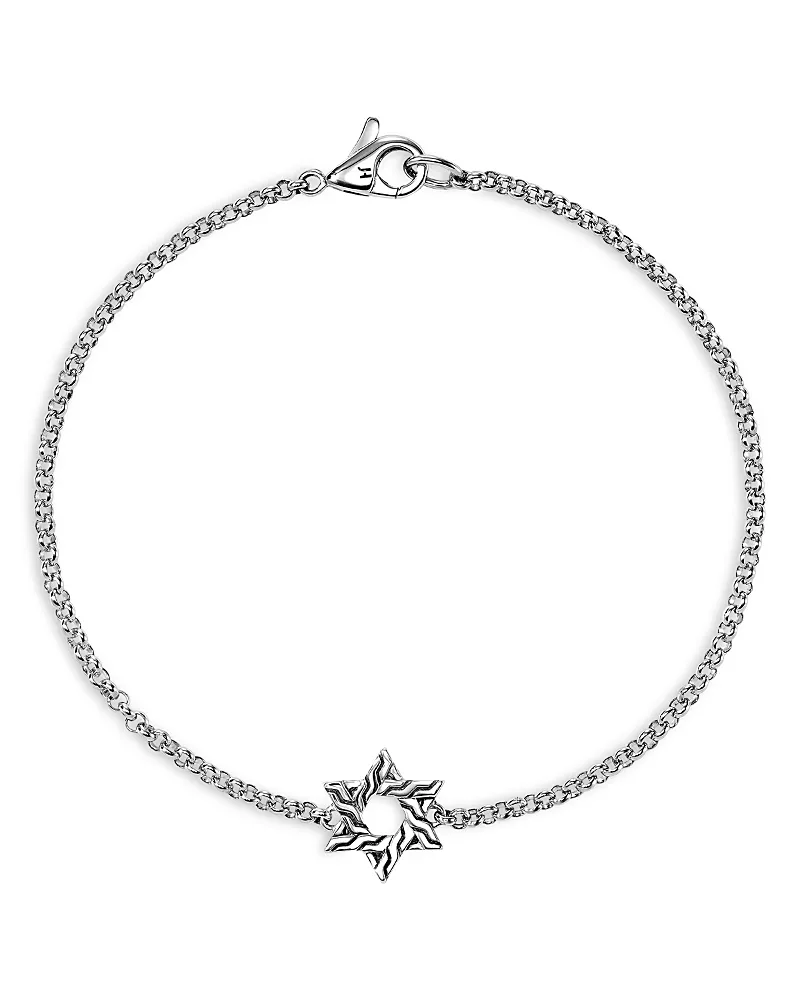 John Hardy Sterling Silver Jh Essentials Star of David Link Bracelet