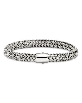 Sterling Silver Icon Woven Chain Link Bracelet, 7.5mm