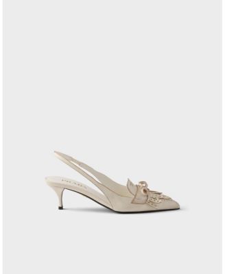  Women's Leather Slingback Pumps